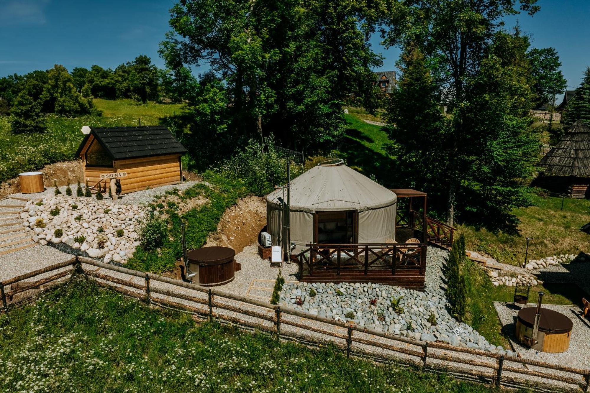 Jurta Na Wypasie - Luksusowy Namiot Z Widokiem Na Gory - Jacuzzi, Sauna, Split Ac, Private, Star View Zakopane Luaran gambar