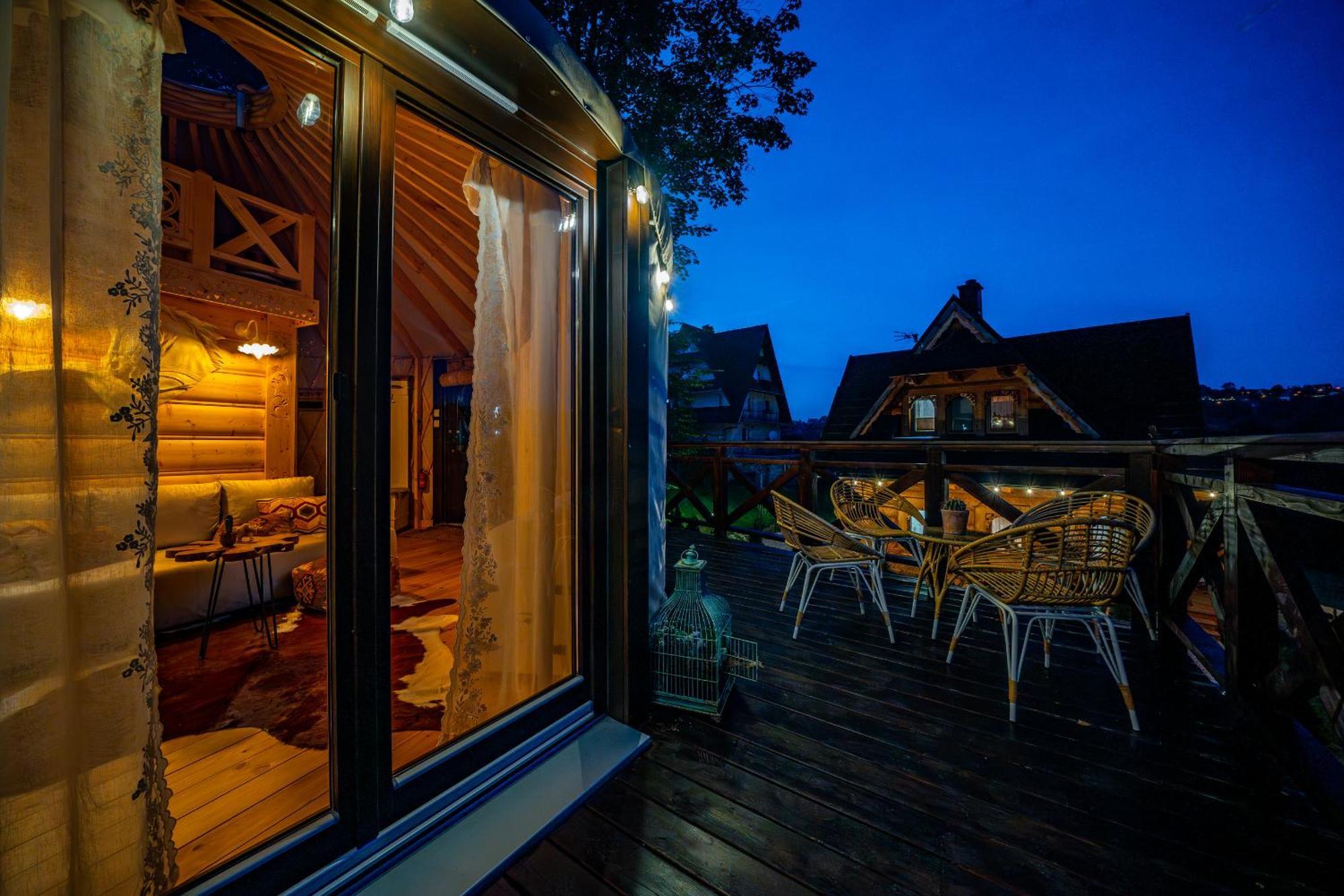 Jurta Na Wypasie - Luksusowy Namiot Z Widokiem Na Gory - Jacuzzi, Sauna, Split Ac, Private, Star View Zakopane Luaran gambar