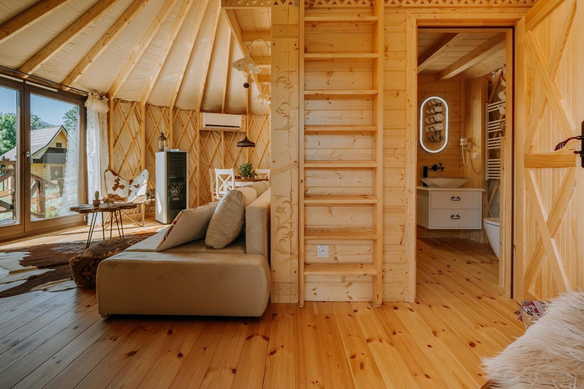 Jurta Na Wypasie - Luksusowy Namiot Z Widokiem Na Gory - Jacuzzi, Sauna, Split Ac, Private, Star View Zakopane Luaran gambar