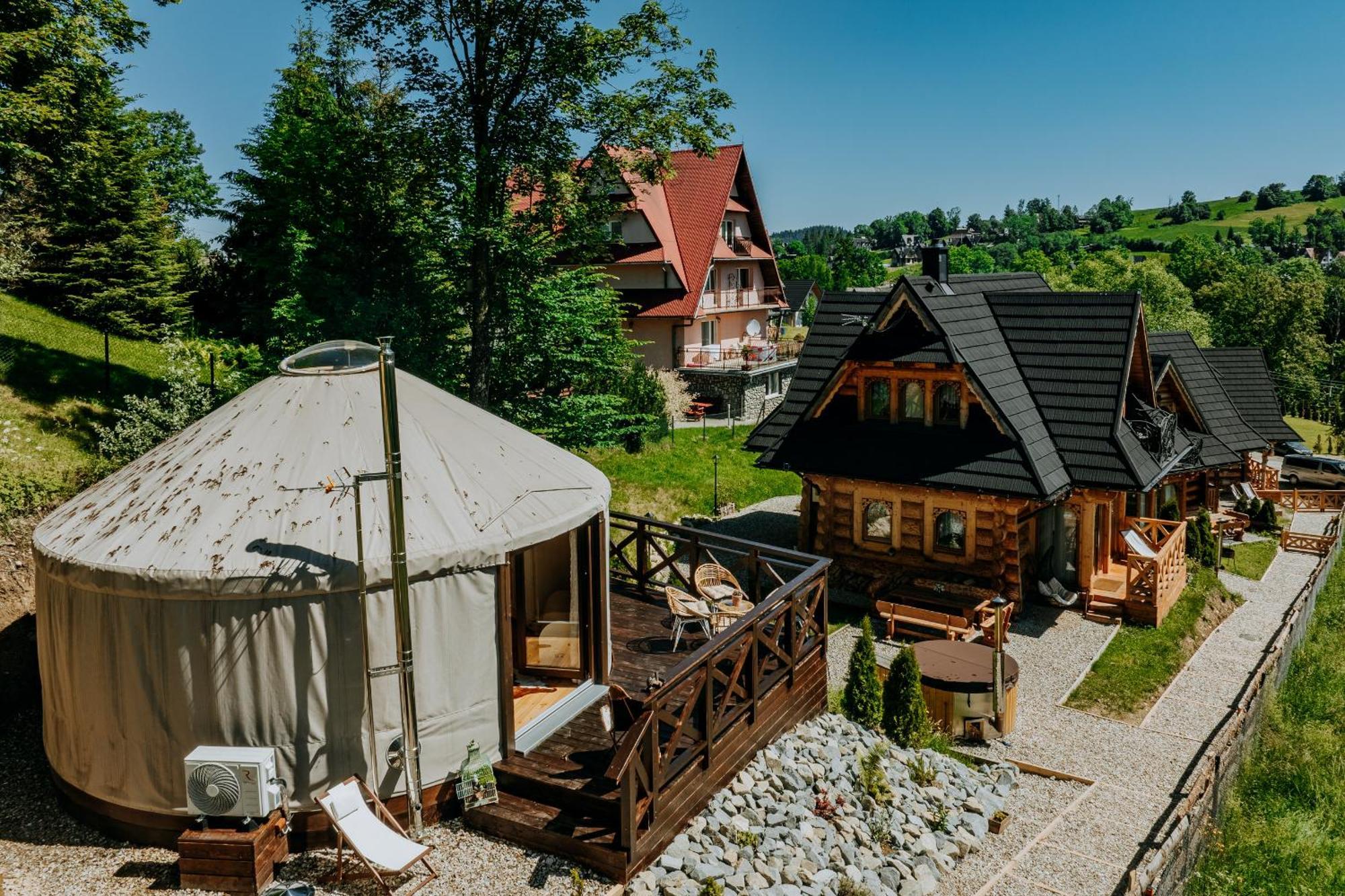Jurta Na Wypasie - Luksusowy Namiot Z Widokiem Na Gory - Jacuzzi, Sauna, Split Ac, Private, Star View Zakopane Luaran gambar