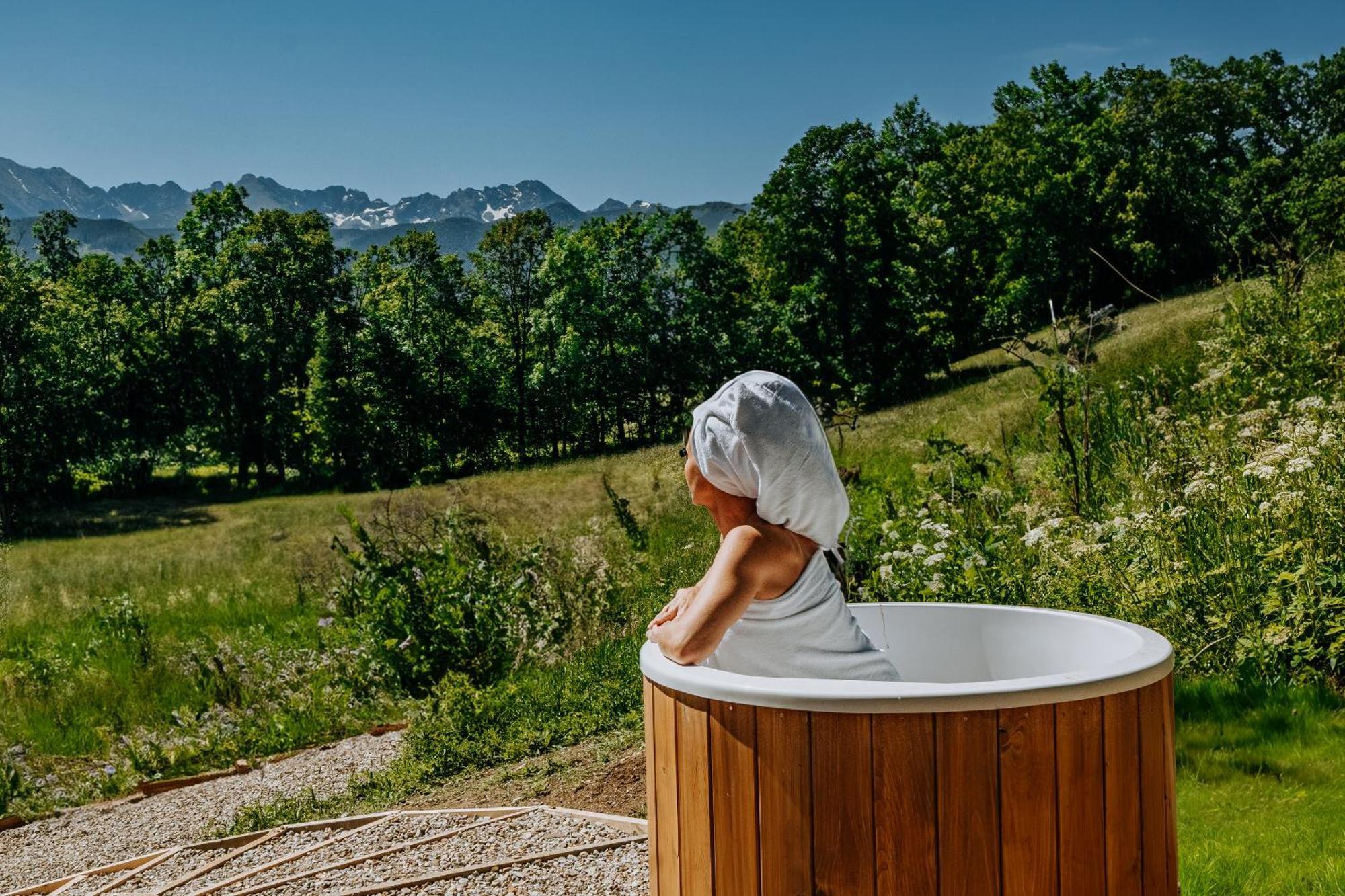 Jurta Na Wypasie - Luksusowy Namiot Z Widokiem Na Gory - Jacuzzi, Sauna, Split Ac, Private, Star View Zakopane Luaran gambar